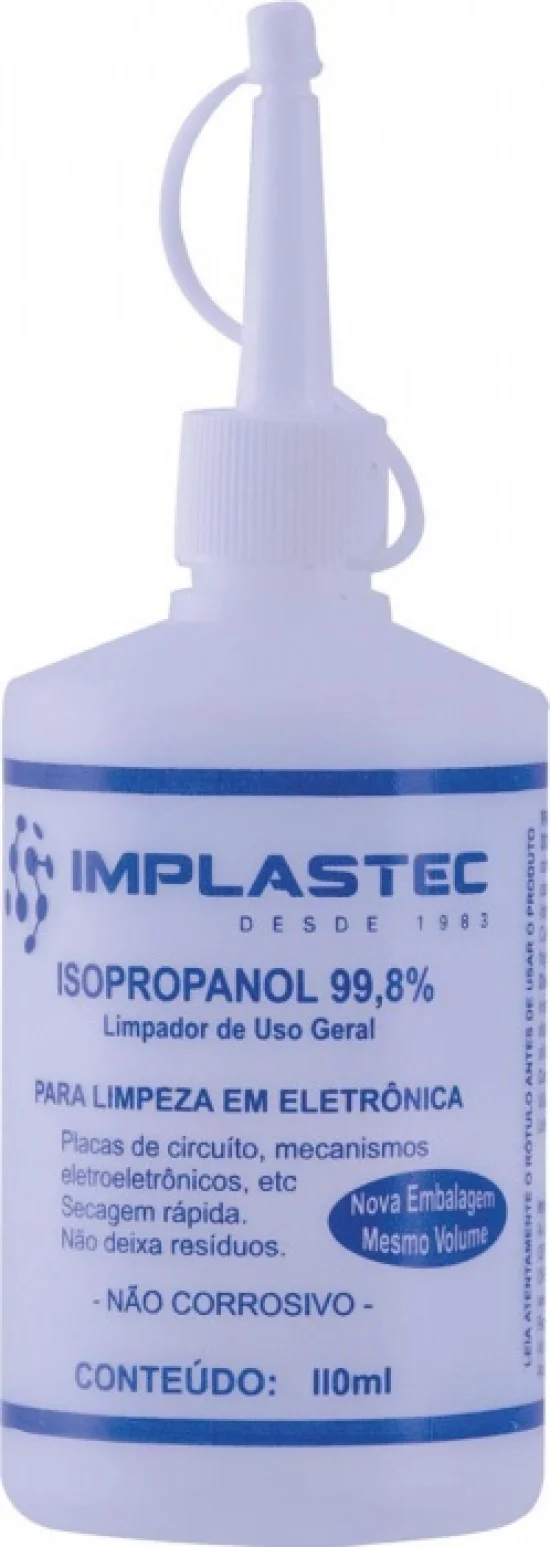 lcool Isoproplico 110ML Com Bico Aplicador