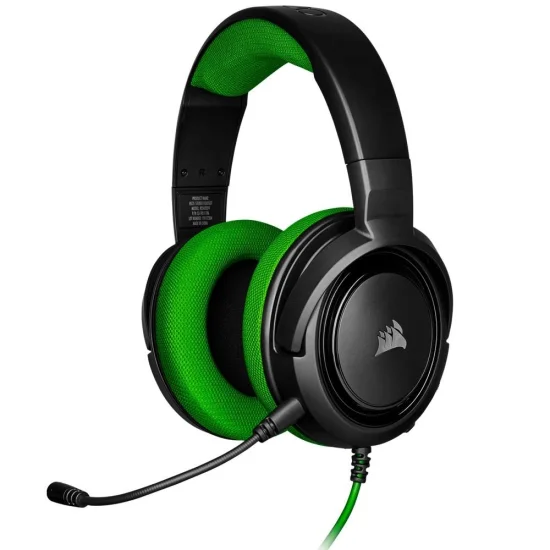 Headset Gamer Corsair HS35 Stereo, PC, PS4, Xbox, Drivers 50mm, Verde - CA-9011197-NA