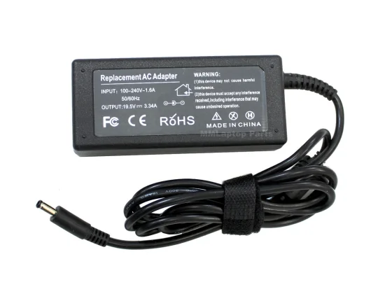 Fonte Carregador Para Ultrabook Dell 19 5v 3 34a 65w Plug Fino Agulha (17071)