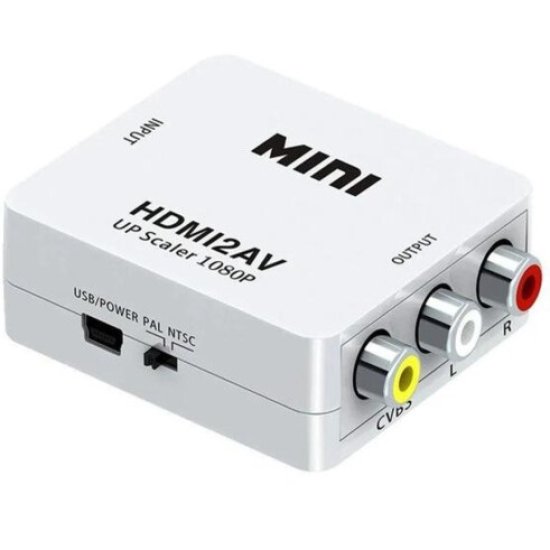 Conversor de Hdmi para AV RCA Hd 1080P