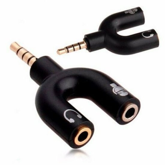 Adaptador P2 x 2P2 para Fone e Microfone Est�reo 3.5mm Lehmox - LEY-23