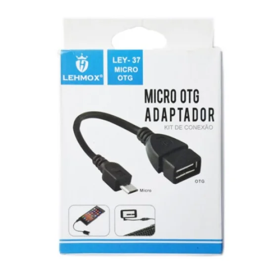 Adaptador Micro OTG para V8 Celular Lehmox - LEY-37