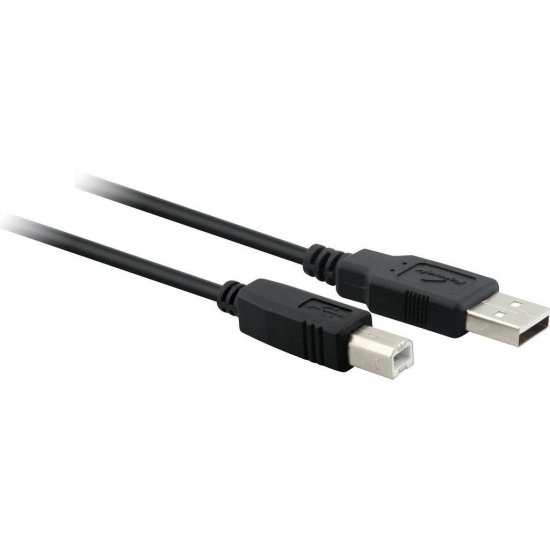 Cabo USB 2.0 A Macho + B Macho 1,8 Metros SBI-101 Preto FORTREK
