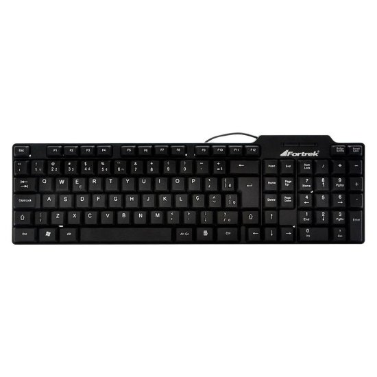 Teclado Standard USB SKL-106 Preto FORTREK (FK 325K)