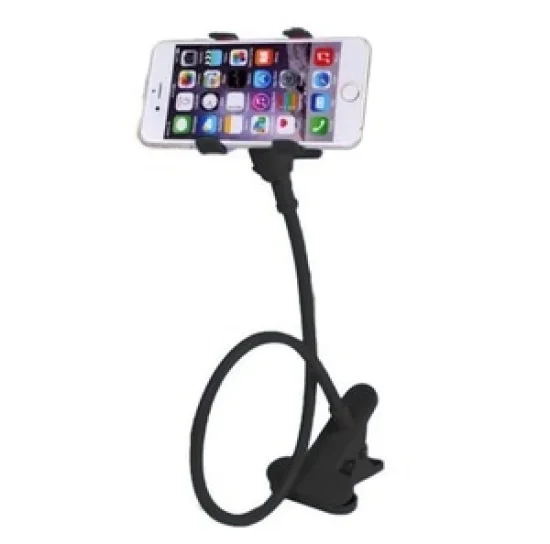 Suporte Universal Celular Articulado Ganso Mesa Cama Preto