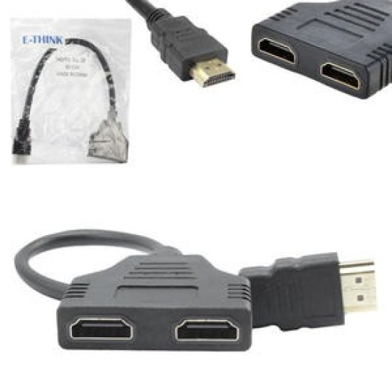 Cabo Adaptador Duplicador HDMI 1 Entrada 2 Sa�das HDMI