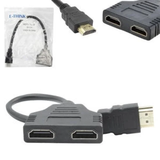 Cabo Adaptador Duplicador HDMI 1 Entrada 2 Sadas HDMI