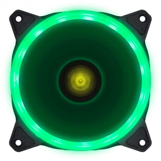 Cooler Fan Gamer para Gabinete V.RING Anel De LED 120X120MM Verde - VRINGG