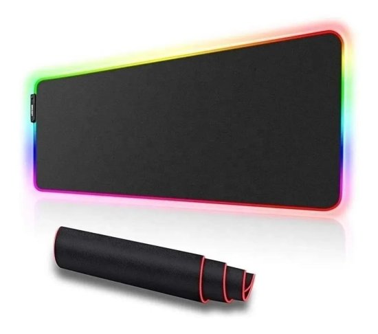 Mouse Pad Gamer Grande Com Led Rgb 7 Cores 30Cm X 80Cm - SIZE-XL