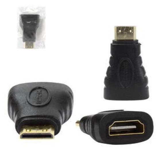 Adaptador HDMI F�mea Para Mini HDMI Macho HDMI