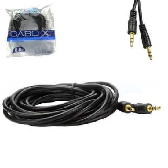 Cabo Auxiliar De udio P2 X P2 5 Metros EXBOM CBX-A2P250 CBX-A2P250 EXBOM