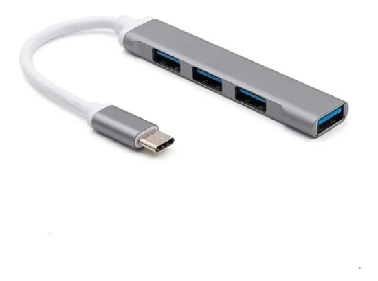 Hub Usb Type-c 4 Portas Usb 3.0 5 Gbps
