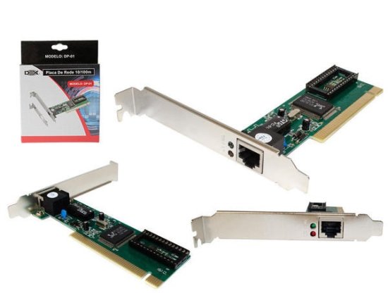 Placa De Rede Pci Lan Card 10 100 Dp-01 PLACA DE REDE DEX