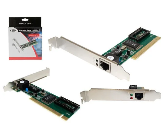 Placa De Rede Pci Lan Card 10 100 Dp-01 PLACA DE REDE DEX