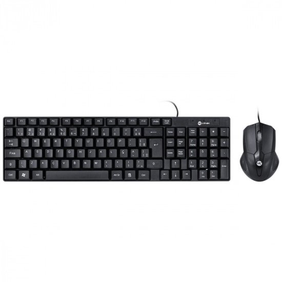 Kit Teclado E Mouse CORP ABNT2/1200DPI Cabo USB 1.8M Preto - CC200