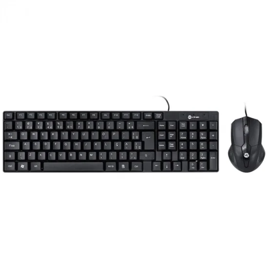 Kit Teclado E Mouse CORP ABNT2/1200DPI Cabo USB 1.8M Preto - CC200