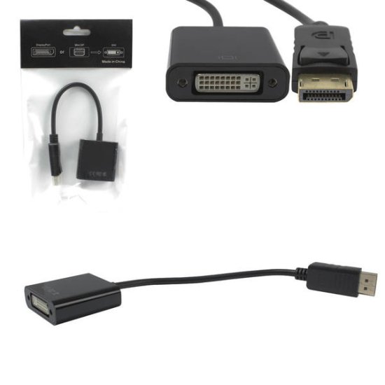 Conversor Displayport Macho Para DVI F�mea