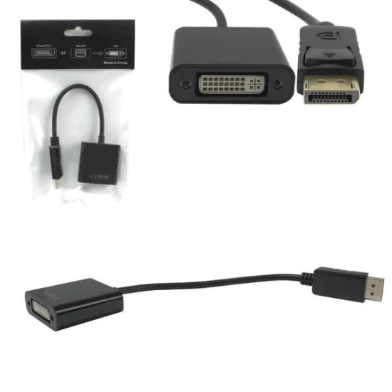 Conversor Displayport Macho Para DVI Fmea