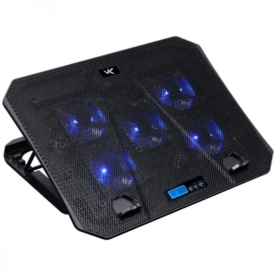 Suporte para Notebook Vinik Ice, LED Azul, At 15.6, USB, 5 Fans, Preto - CN300