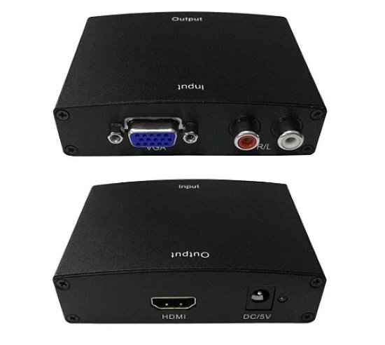 Interface Conversor VGA | AVI PARA HDMI COM FONTE | HWH-2058