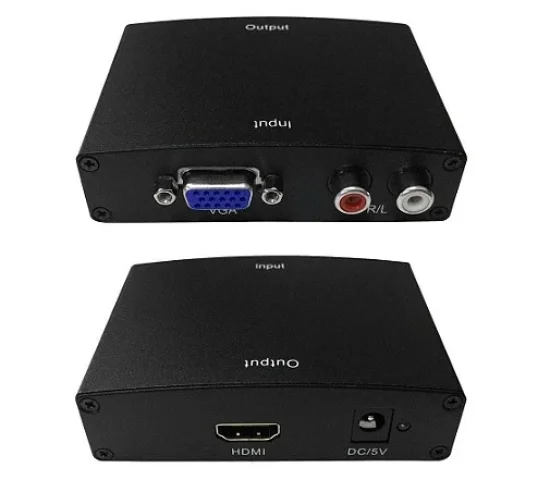 Interface Conversor VGA | AVI PARA HDMI COM FONTE | HWH-2058