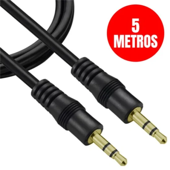Cabo Auxiliar De udio P2 X P2 5 metros X-CELL XC-P2-P2-5M X-CELL