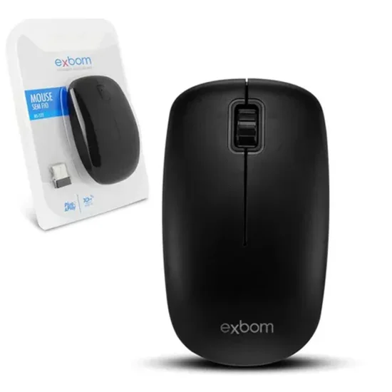 Mouse Sem Fio 2.4 Ghz Studio 03068 Exbom - MS-S22