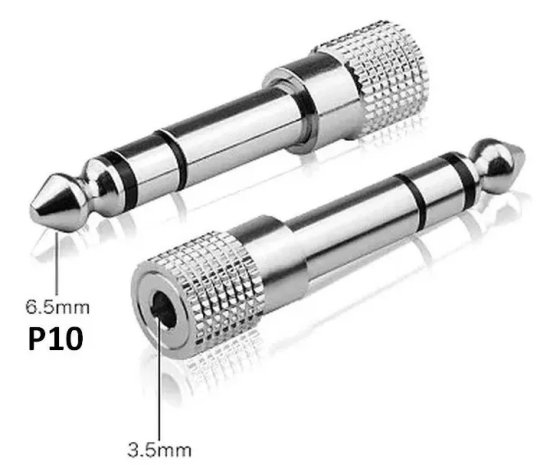 Adaptador P10 Est�reo para J2 Est�reo - 003-0661