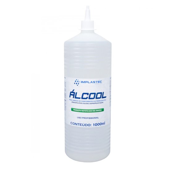 �lcool para Limpeza de Componentes Eletr�nicos e PCI 1000ml 99,8% IMPLASTEC - PCI-1000ML