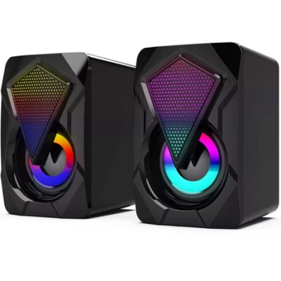Caixa de Som Multimdia 6W com Iluminao Led para Computador e Notebook Knup - KP-R0800