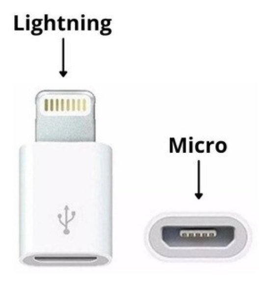 Adaptador Lightning IOS Macho para Micro USB V8 F�mea Verde - ZJT-IP8-V8/B
