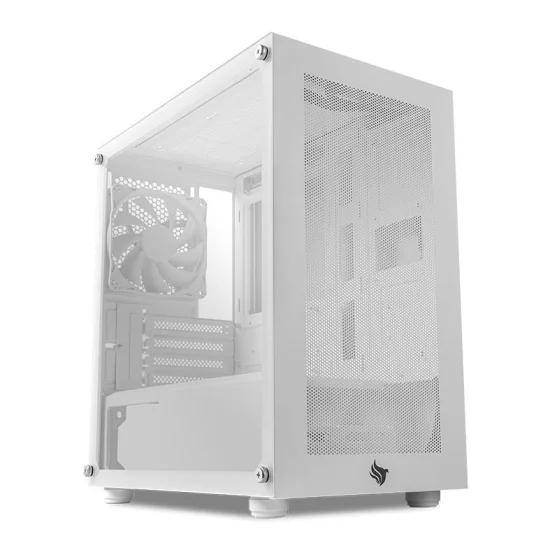Gabinete Gamer HX300M GLASS, MID-TOWER, Lateral De Vidro, Branco PG-HX3-WHM1