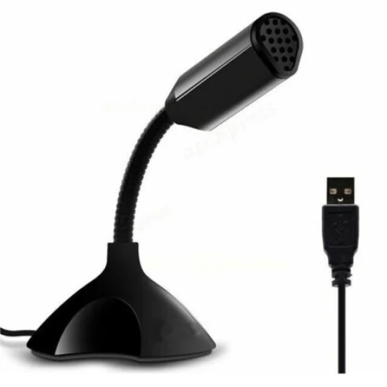 Microfone de Mesa com fio Usb para Computador e Notebook - M306