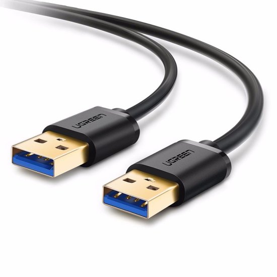 Cabo de Dados Ugreen Us128 Usb 3.0 para Usb 3.0 1M Preto 10370