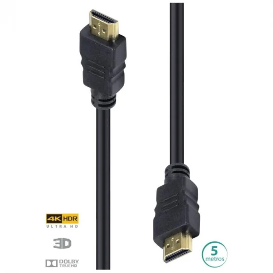 Cabo Hdmi 2.0 4K 3D 5 Metros H20-5