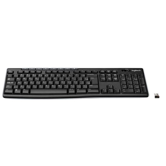 Teclado sem fio Logitech K270 com Teclas de M�dia de F�cil Acesso, Conex�o USB, Pilhas Inclusas e Layout ABNT2 - 920-004427