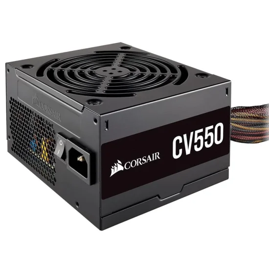 Fonte Corsair CV550, 550W, 80 Plus Bronze, PFC Ativo, com cabo, Preto - CP-9020210-BR