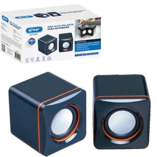 Mini Caixa de Som para Notebook e Computador 3w Knup - KP-600
