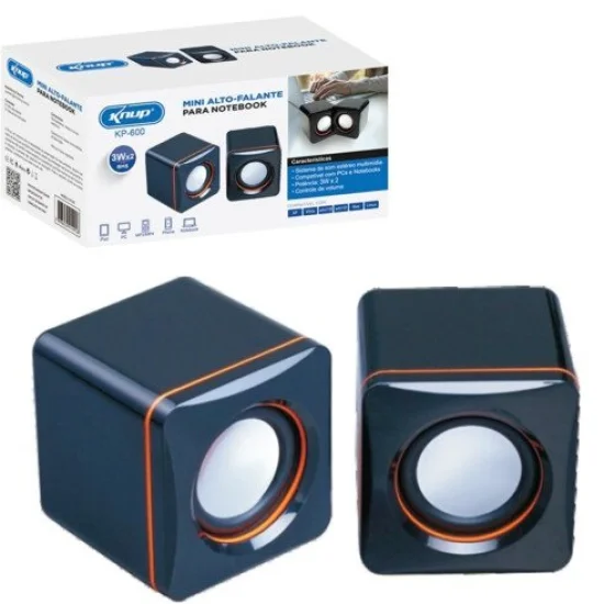 Mini Caixa de Som para Notebook e Computador 3w Knup - KP-600
