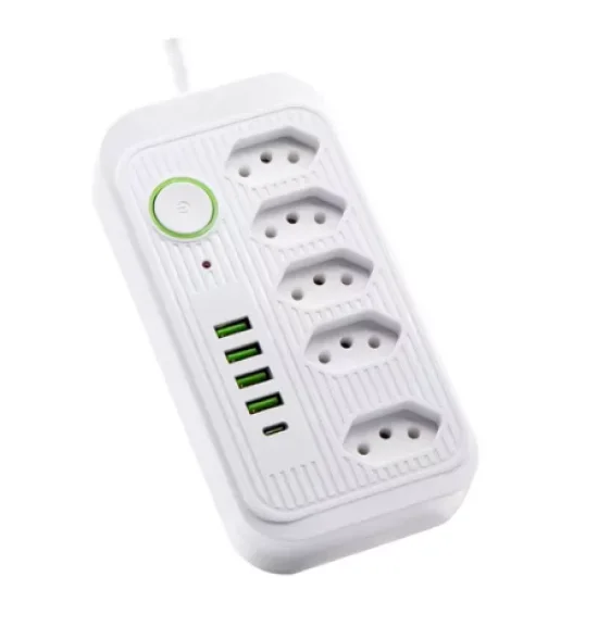 Extenso Filtro De Linha Eltrica 5tomada 4 Usb 1 Pd Bilvolt