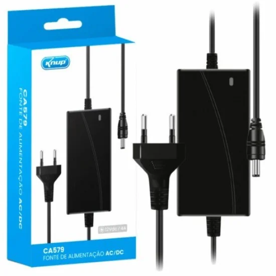 Fonte de Alimentao 12V 4A Bivolt KUNP - KP-CA579