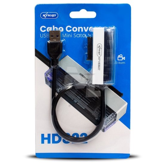 Conversor USB 2.0 x Mini SATA KNUP - KP-HD822