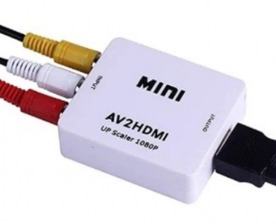 Mini Conversor Av para Hdmi Hd 1080p