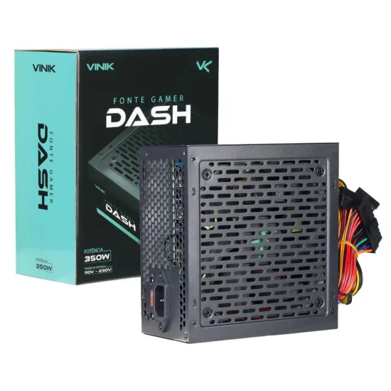 Fonte Vinik Dash Gamer, 350W, 110-230V, Preto - VFG350W P