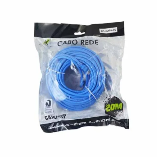 Patch Cord Cat6 20m Azul XC-CAT6-20