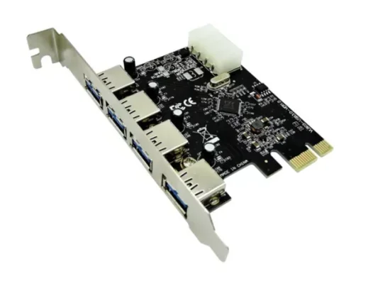 Placa Controladora Pci Express 1x Pci-e Com 4 Portas Usb 3.0 Dp-43