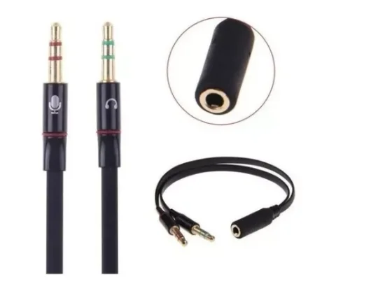 Cabo Adaptador de Adio De Fone De Ouvido e Microfone XTRAD