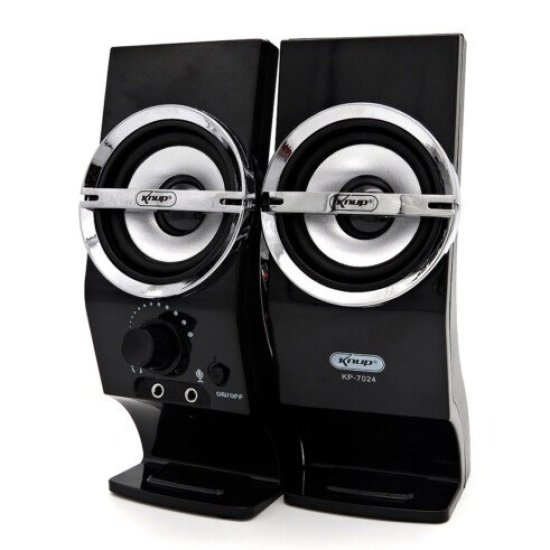 Caixa de Som para PC e Notebook 12W P2 Usb KNUP - KP-7024