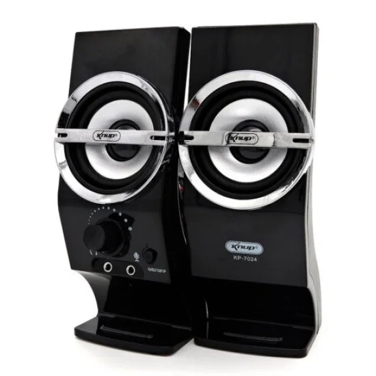 Caixa de Som para PC e Notebook 12W P2 Usb KNUP - KP-7024