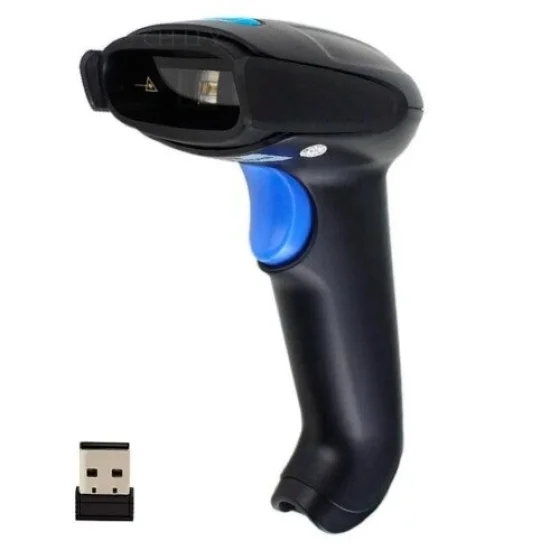 Leitor Sem Fio Cdigo De Barras Usb Bar Code Scanner 1d Cor Preto